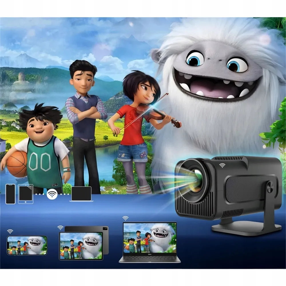 Nešiojamas projektorius HY320 LED WiFi Android TV 4K
