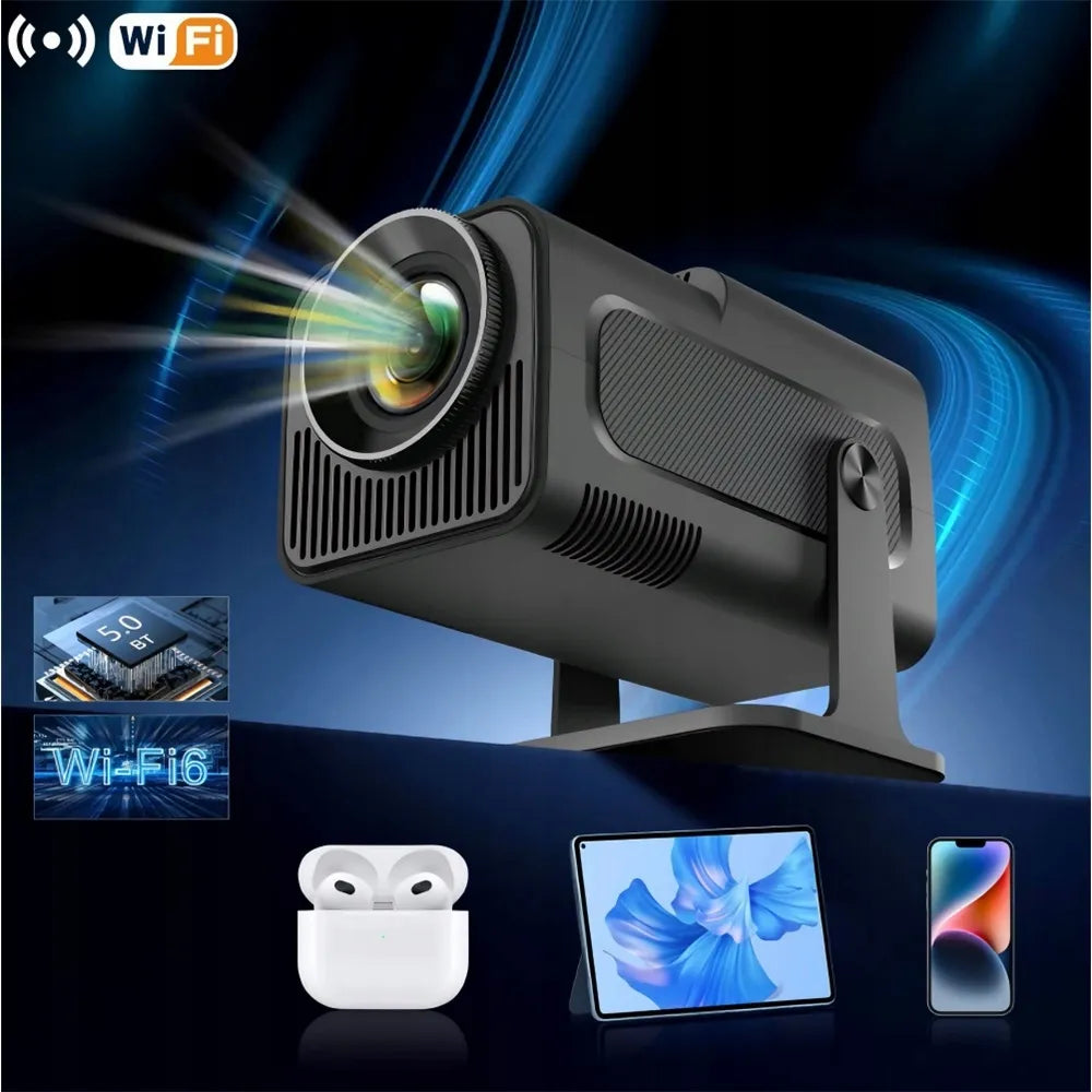 Nešiojamas projektorius HY320 LED WiFi Android TV 4K