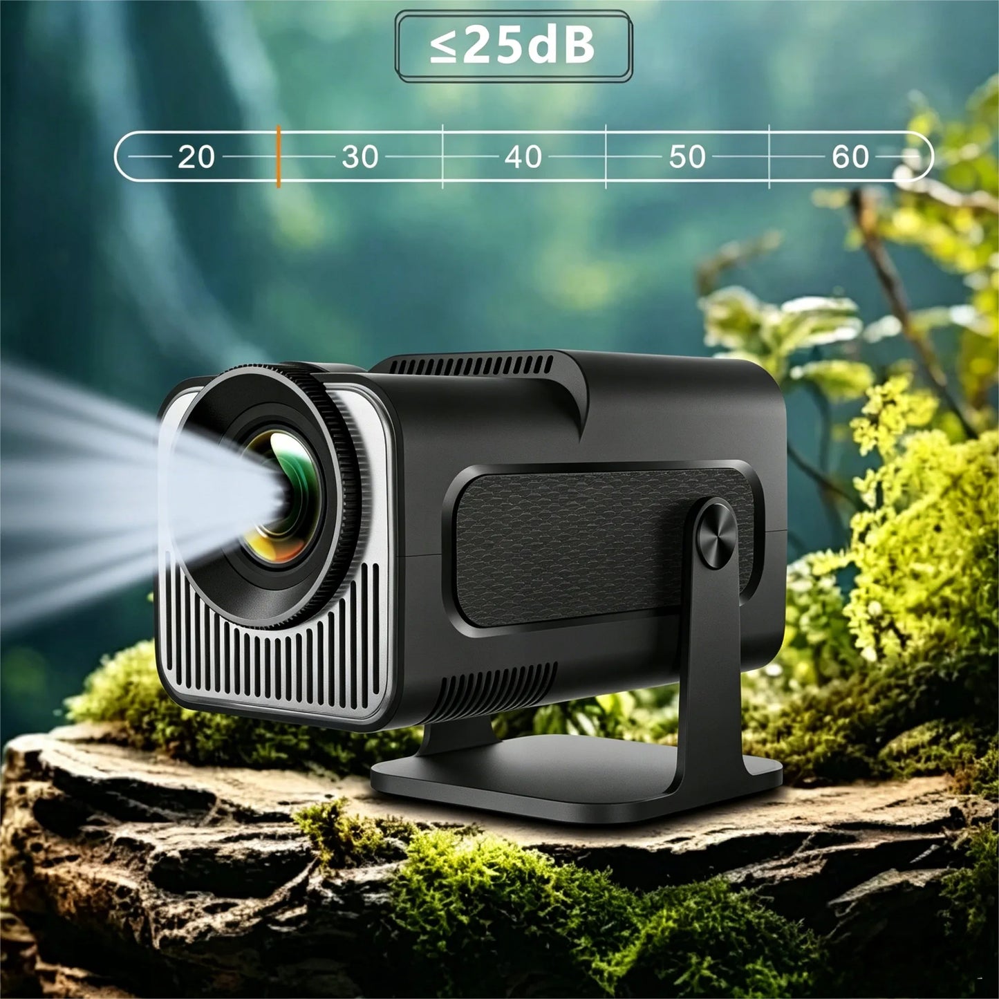 Nešiojamas projektorius HY320 MINI SMART HD LED ANDROID WiFi TV 150"