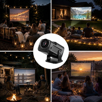 Nešiojamas projektorius HY320 MINI SMART HD LED ANDROID WiFi TV 150"