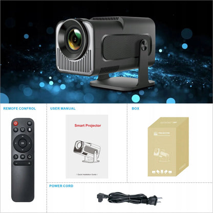 Nešiojamas projektorius HY320 MINI SMART HD LED ANDROID WiFi TV 150"
