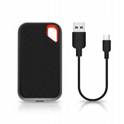 Nešiojamas SSD diskas 2TB USB-C, skirtas iPhone, Android ir Mac, itin spartus