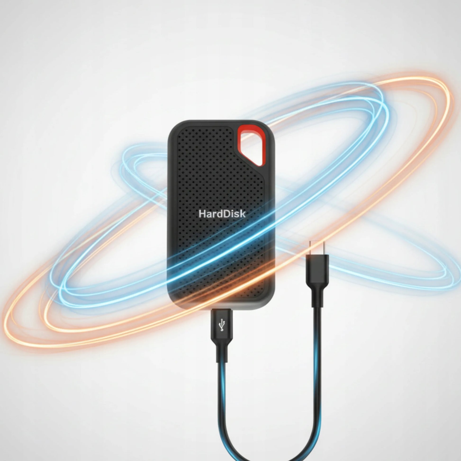 Nešiojamas SSD diskas 2TB USB-C, skirtas iPhone, Android ir Mac, itin spartus