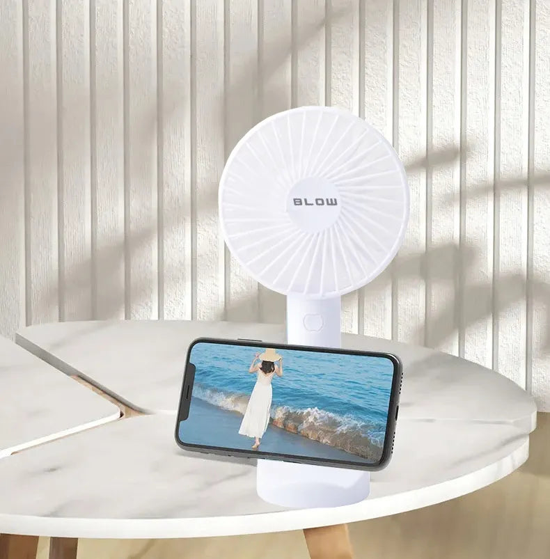 Nešiojamas USB mini ventiliatorius Blow 44-504, tylus, su akumuliatoriumi