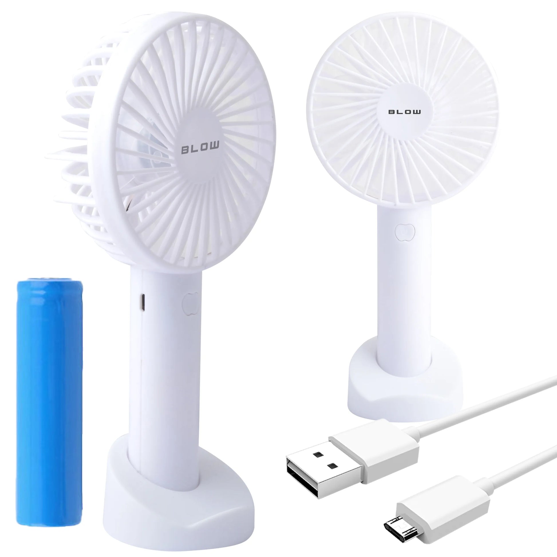Nešiojamas USB mini ventiliatorius Blow 44-504, tylus, su akumuliatoriumi