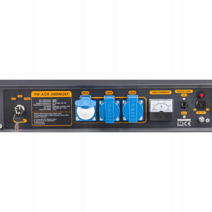 Nešiojamas vienfazis benzininis elektros generatorius Powermat 3000 W