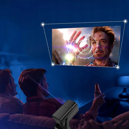 Nešiojamasis „BLOW“ projektorius „Android Smart TV“ su „Wi-Fi“, juodas, 720p, su garsiakalbiu