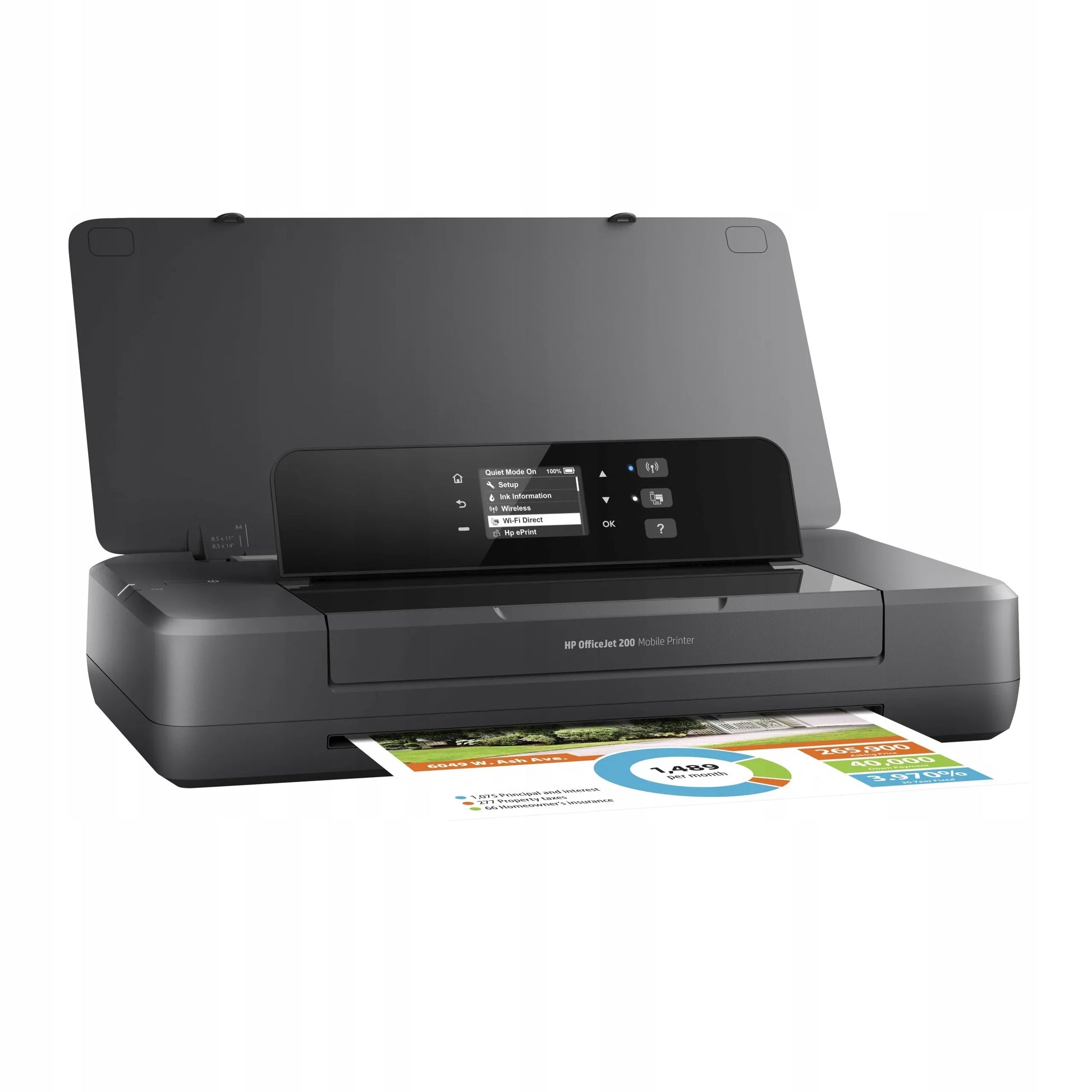 Nešiojamasis spalvotas rašalinis spausdintuvas HP OfficeJet 200