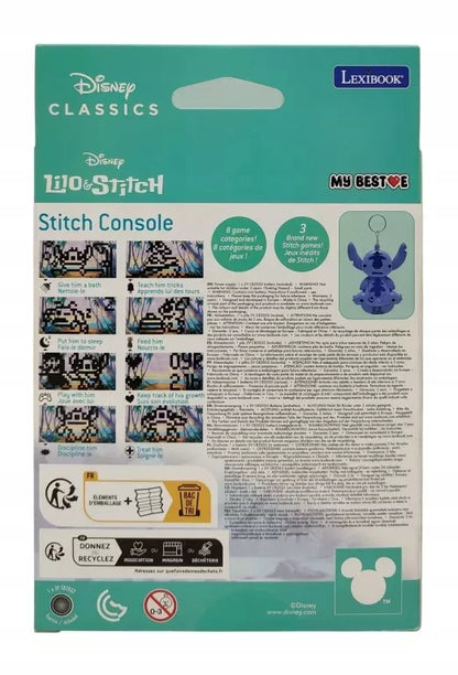 Nešiojamoji konsolė „Disney Stitch My Best-E“, LCD ekranas, 3 žaidimai, kaip „Tamagotchi“