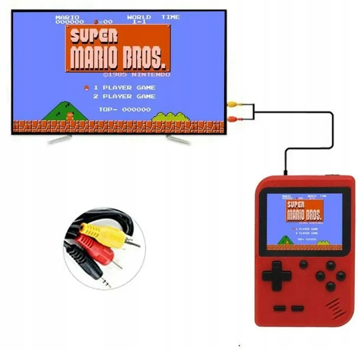 Nešiojamoji mini retro konsolė „Mario Contra“ su 400 žaidimų
