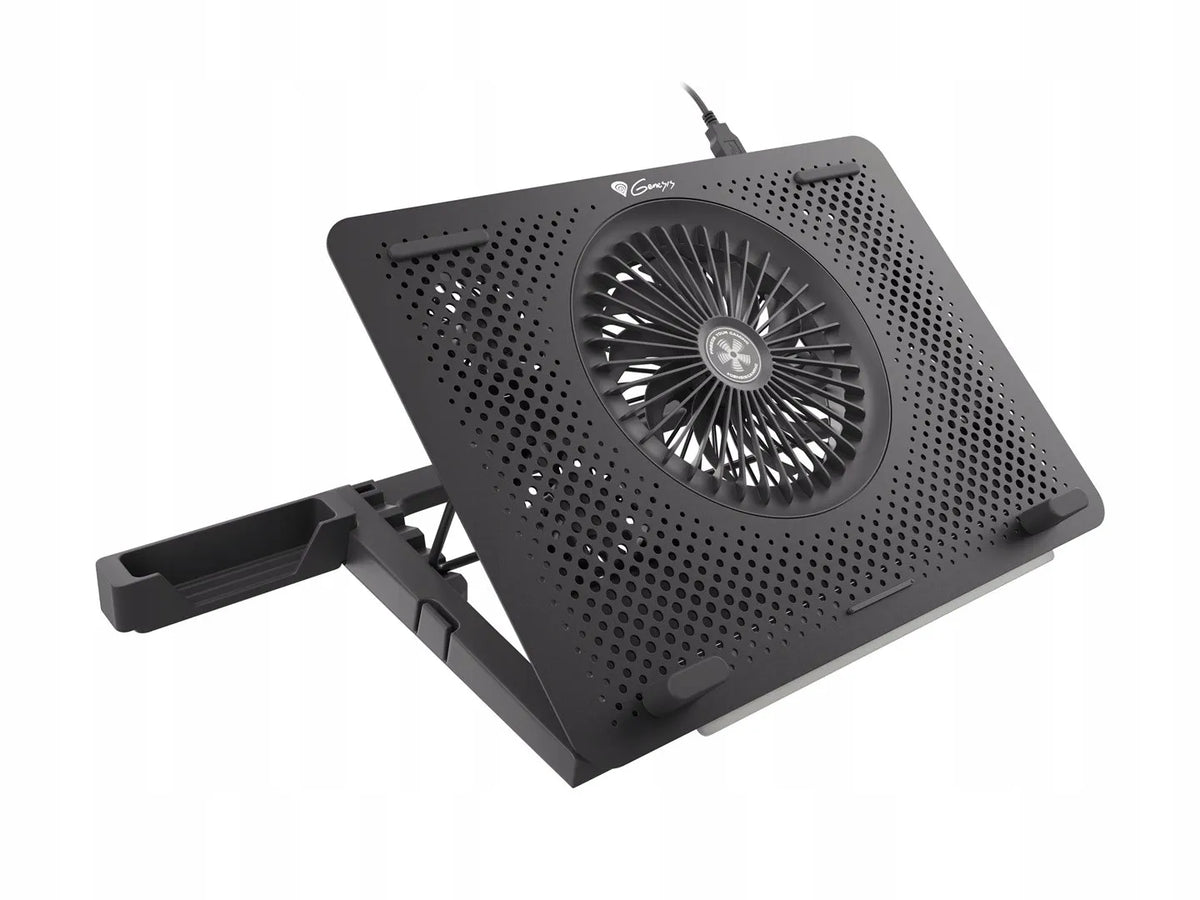 Nešiojamojo kompiuterio aušinimo stovas Genesis Oxid 450 RGB, 15,6 col., su ventiliatoriais