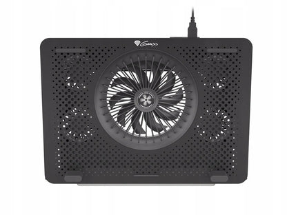 Nešiojamojo kompiuterio aušinimo stovas Genesis Oxid 450 RGB, 15,6 col., su ventiliatoriais