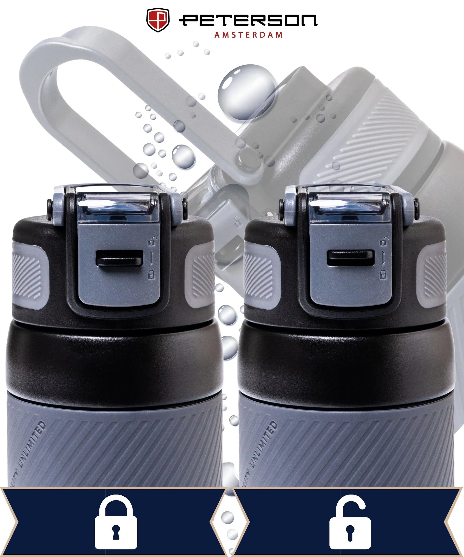 Neslystantis Peterson 660 ml termo puodelis kavai ir automobiliui