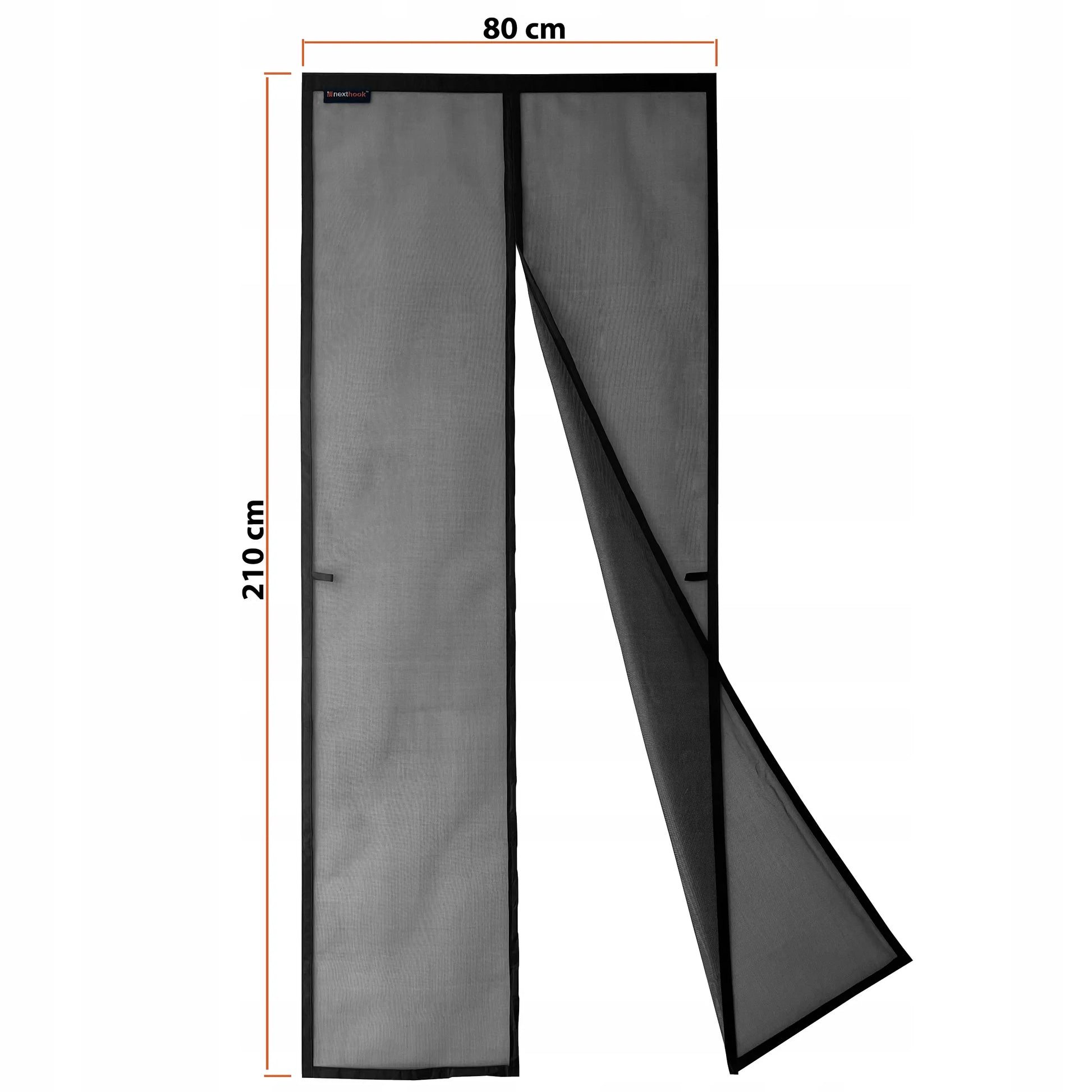 NextHook stiklo pluošto tinklelis nuo vabzdžių durims su magnetais 80x210