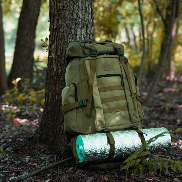 NILS CAMP Magnum 100L žalia taktinė kuprinė NC1785