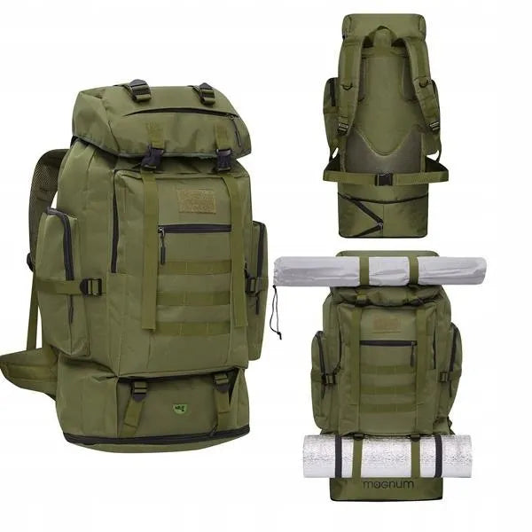 NILS CAMP Magnum 100L žalia taktinė kuprinė NC1785