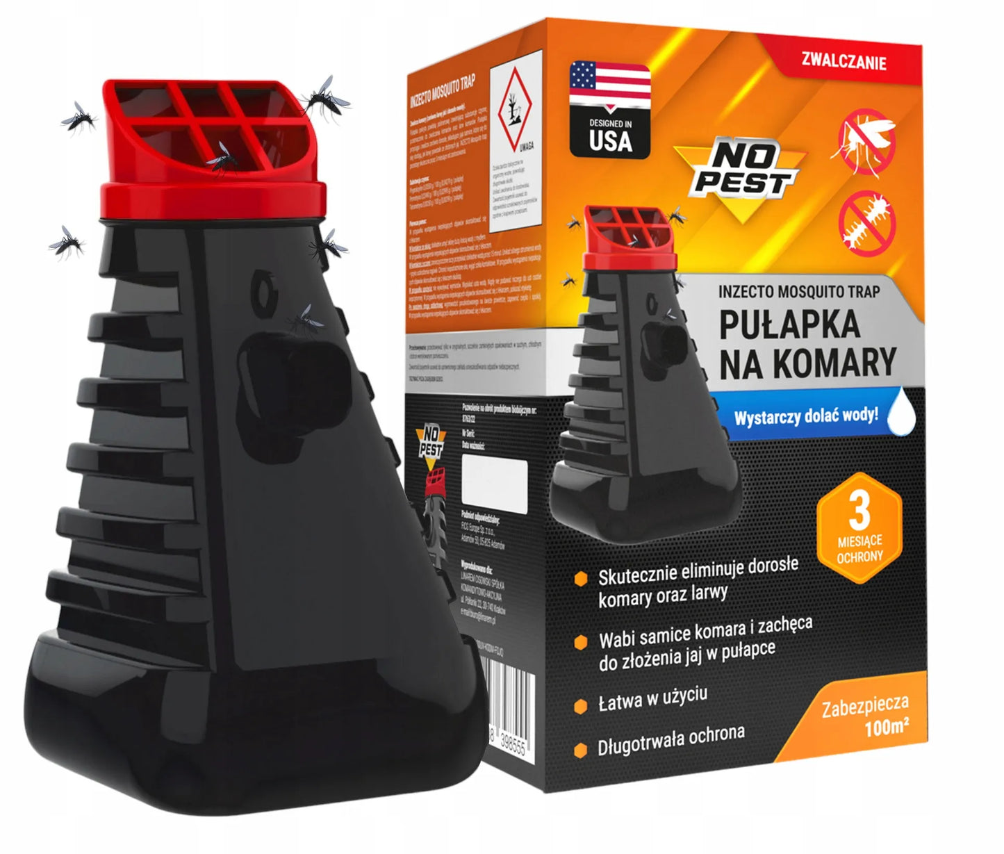No-Pest Mosquito Trap priemonė nuo uodų, muselių ir jų lervų, moderni