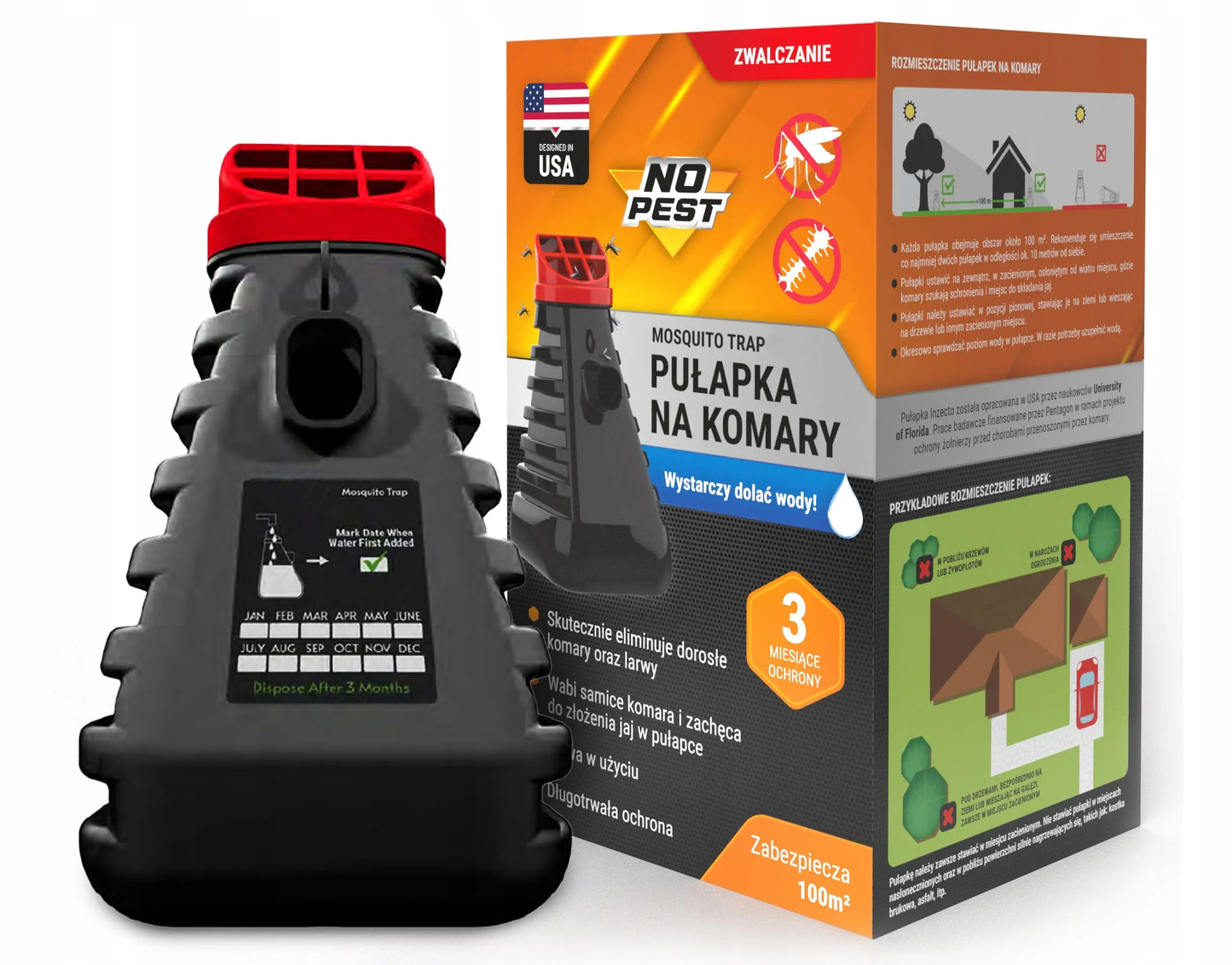 No-Pest Mosquito Trap priemonė nuo uodų, muselių ir jų lervų, moderni