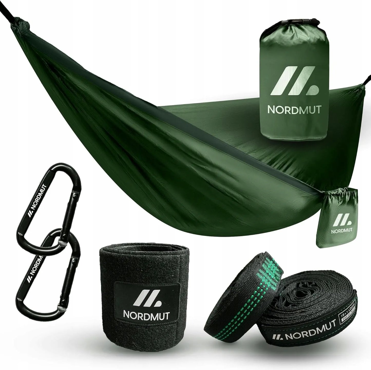 NORDMUT nailoninis parašiutinis hamakas, maksimali apkrova 300 kg PRO LUX