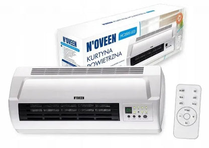 N'OVEEN sieninė oro užuolaida, ventiliatorius ir elektrinis šildytuvas, 2000W
