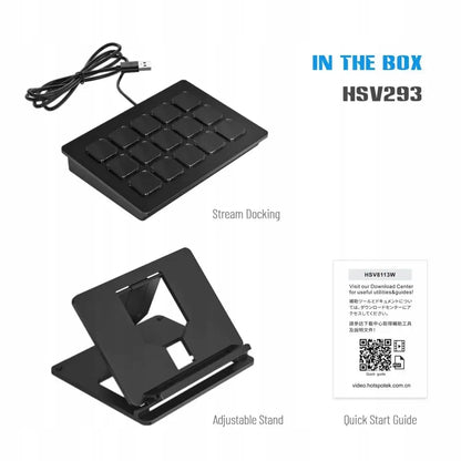 NTIinnovations Flow Pad programuojama klaviatūra su 15 LCD mygtukų