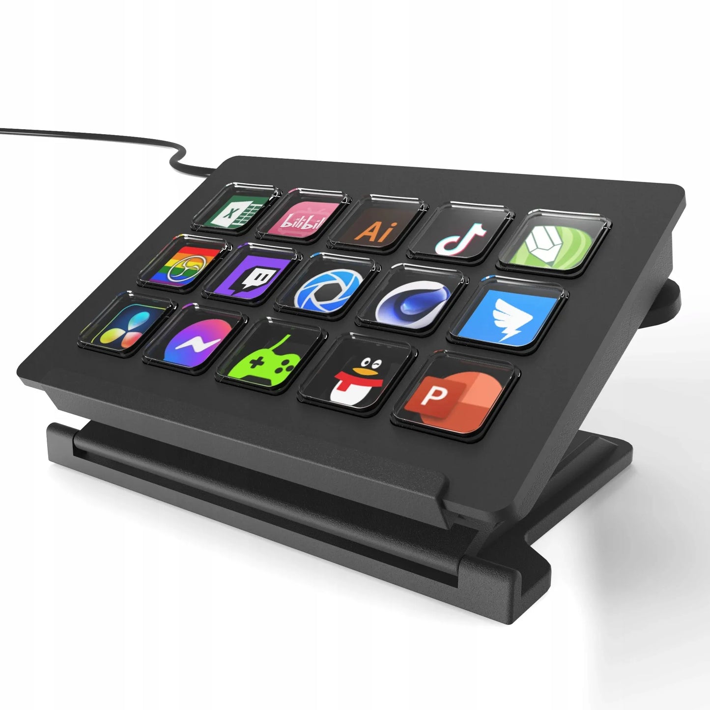 NTIinnovations Flow Pad programuojama klaviatūra su 15 LCD mygtukų