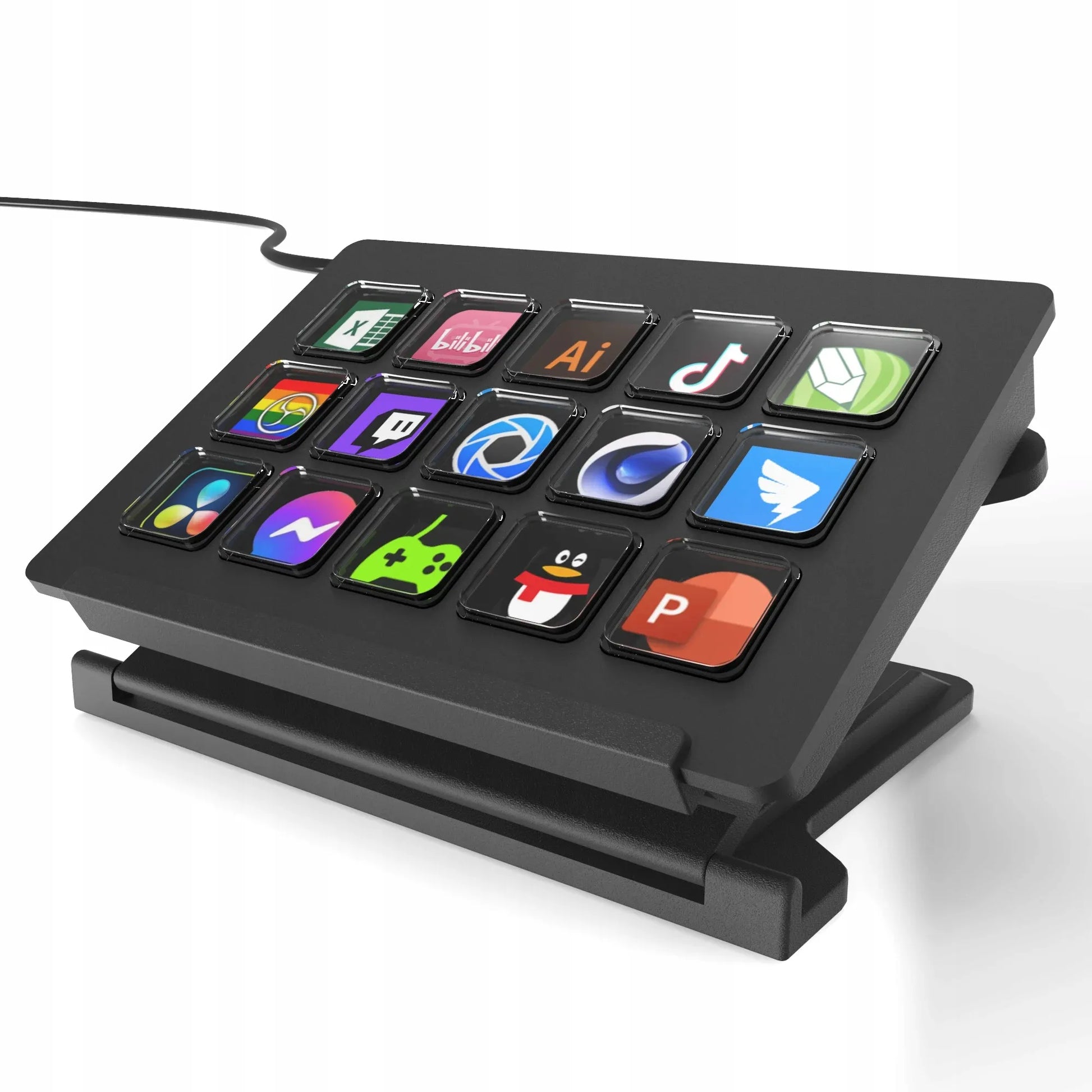 NTIinnovations Flow Pad programuojama klaviatūra su 15 LCD mygtukų