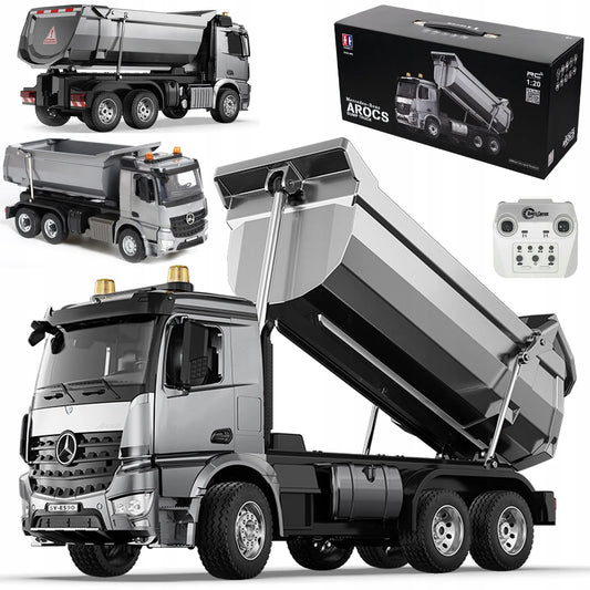 Nuotoliniu būdu valdoma metalinė savivartė „Mercedes Arocs“, 1:20 mastelis
