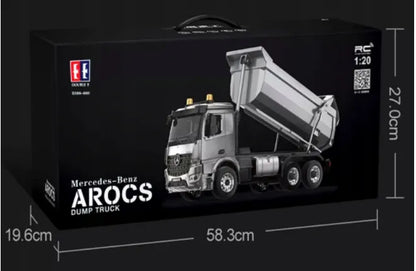 Nuotoliniu būdu valdoma metalinė savivartė „Mercedes Arocs“, 1:20 mastelis