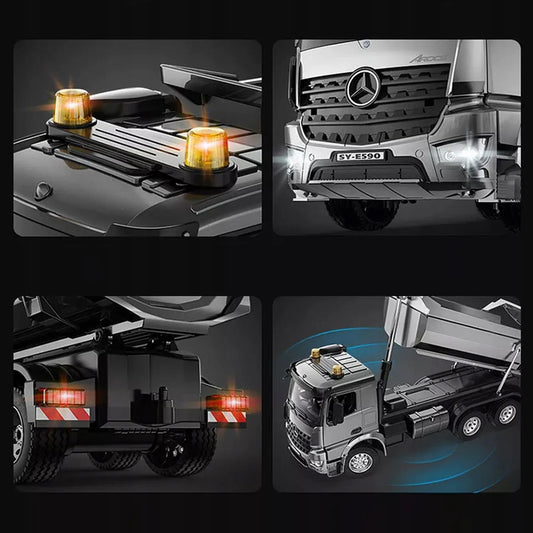 Nuotoliniu būdu valdoma metalinė savivartė „Mercedes Arocs“, 1:20 mastelis