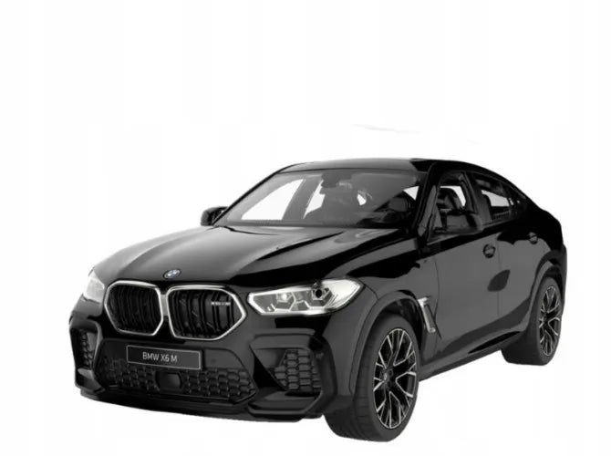 Nuotoliniu būdu valdomas automobilis BMW X6 M, 1:14, su LED žibintais, juodas