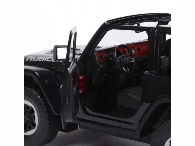 Nuotoliniu būdu valdomas automobilis Coil Jeep Wrangler RS, juodas, 1:14