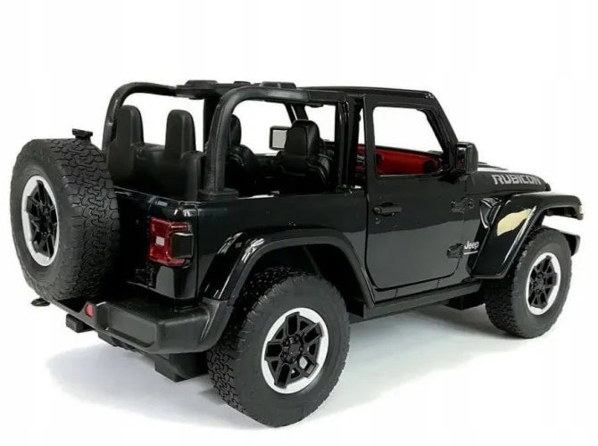 Nuotoliniu būdu valdomas automobilis Coil Jeep Wrangler RS, juodas, 1:14