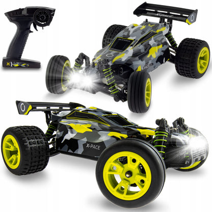 Nuotoliniu būdu valdomas automobilis OVERMAX X-PACE, veikimo nuotolis 100 m, greitis iki 45 km/h