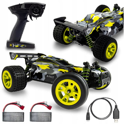 Nuotoliniu būdu valdomas automobilis OVERMAX X-PACE, veikimo nuotolis 100 m, greitis iki 45 km/h