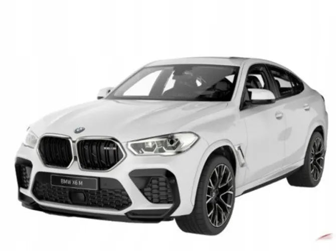 Nuotoliniu būdu valdomas automobilis RC „Rastar“ BMW X6 M su LED žibintais, baltas