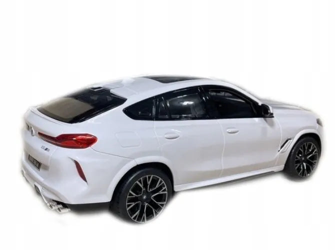 Nuotoliniu būdu valdomas automobilis RC „Rastar“ BMW X6 M su LED žibintais, baltas