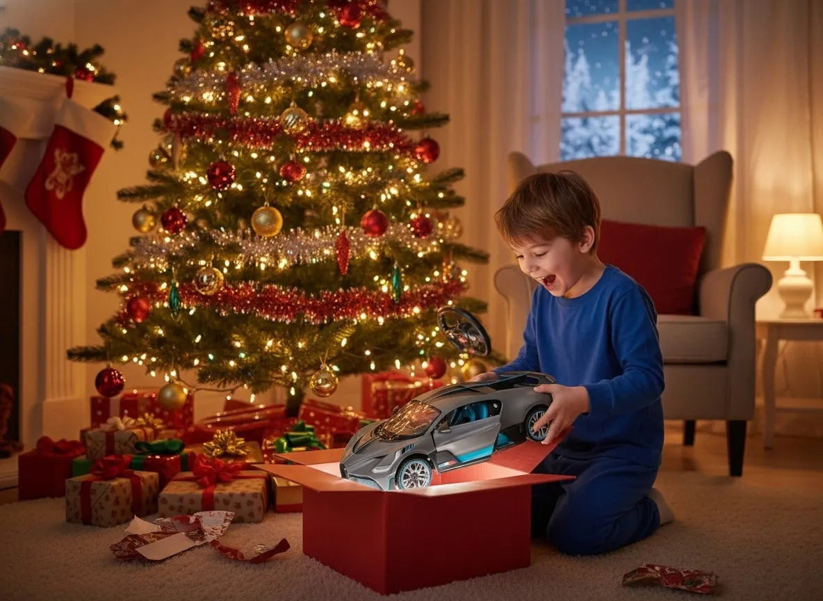 Nuotoliniu būdu valdomas automobilis su LED šviesomis Bugatti Divo 1:14