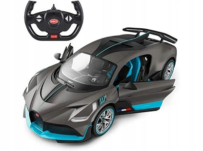 Nuotoliniu būdu valdomas automobilis su LED šviesomis Bugatti Divo 1:14
