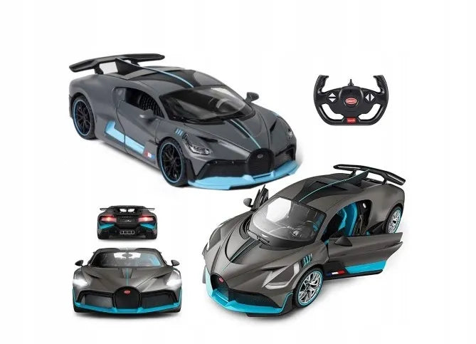 Nuotoliniu būdu valdomas automobilis su LED šviesomis Bugatti Divo 1:14