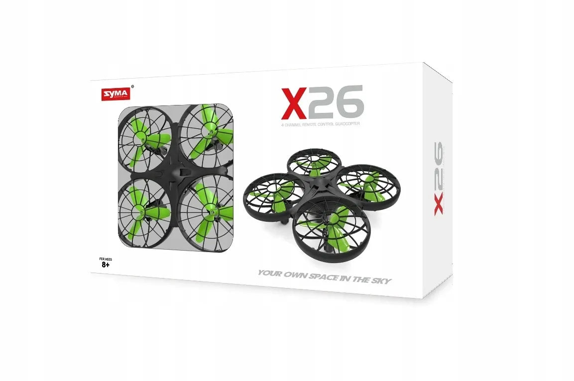 Nuotoliniu būdu valdomas dronas SYMA X26 su jutikliais