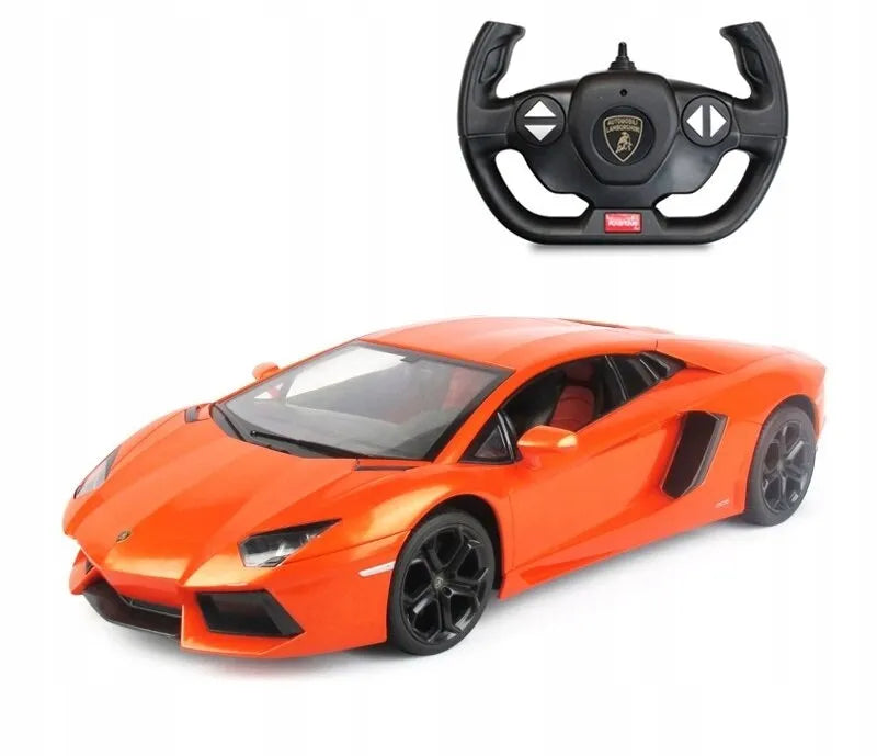 Nuotoliniu būdu valdomas Lamborghini Coupe automobilis su pulteliu RC 1:10
