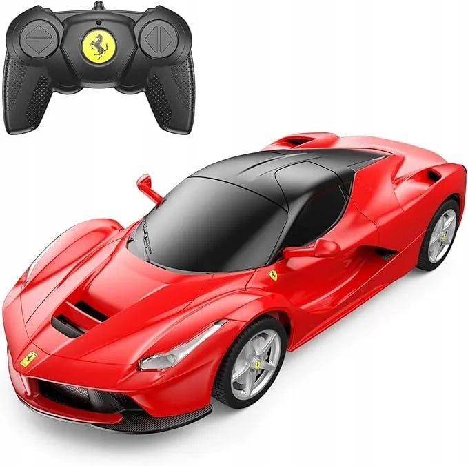 Nuotoliniu būdu valdomas raudonas Ferrari automobilis 1:24 RC Coil