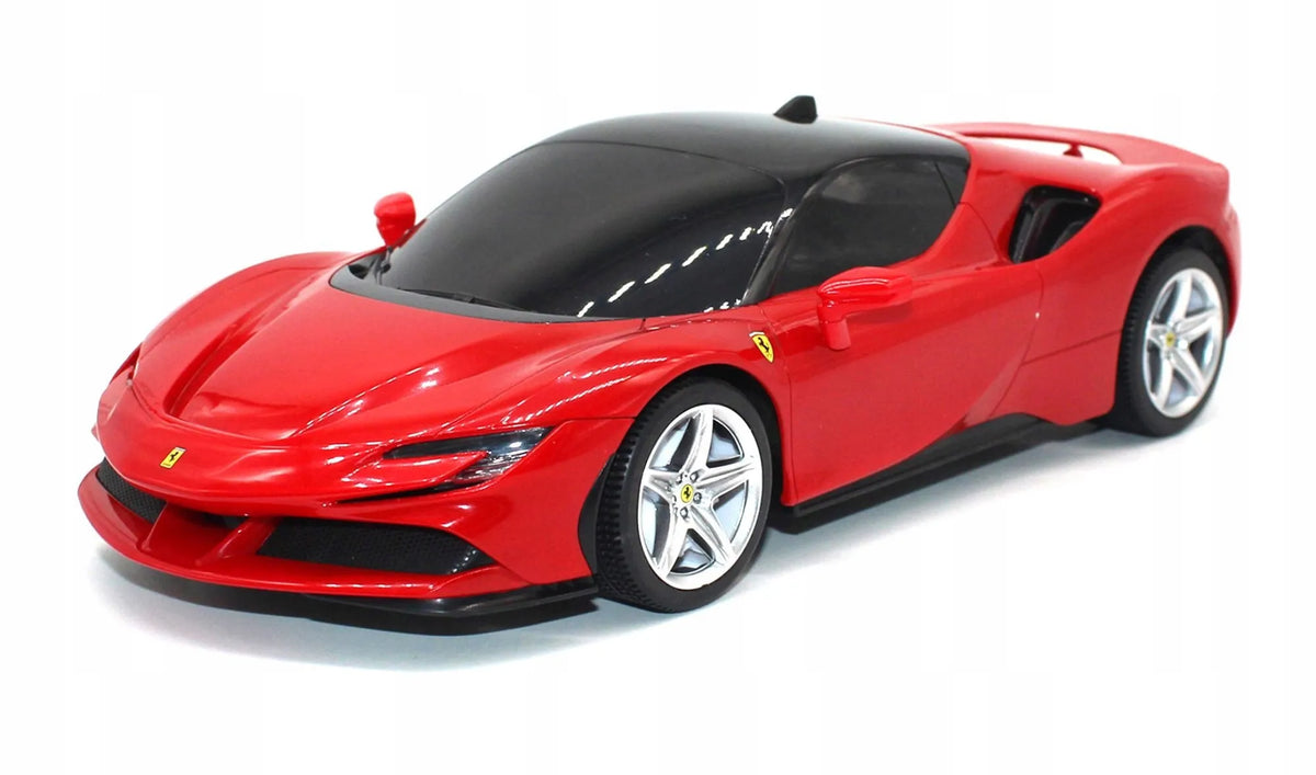 Nuotoliniu būdu valdomas raudonas Ferrari automobilis 1:24 RC Coil