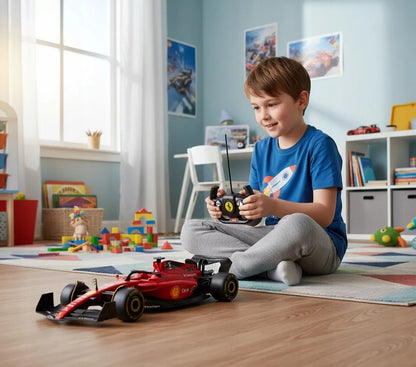 Nuotoliniu būdu valdomas raudonas „Ferrari“ „Formulės 1“ automobilis RC 1:12