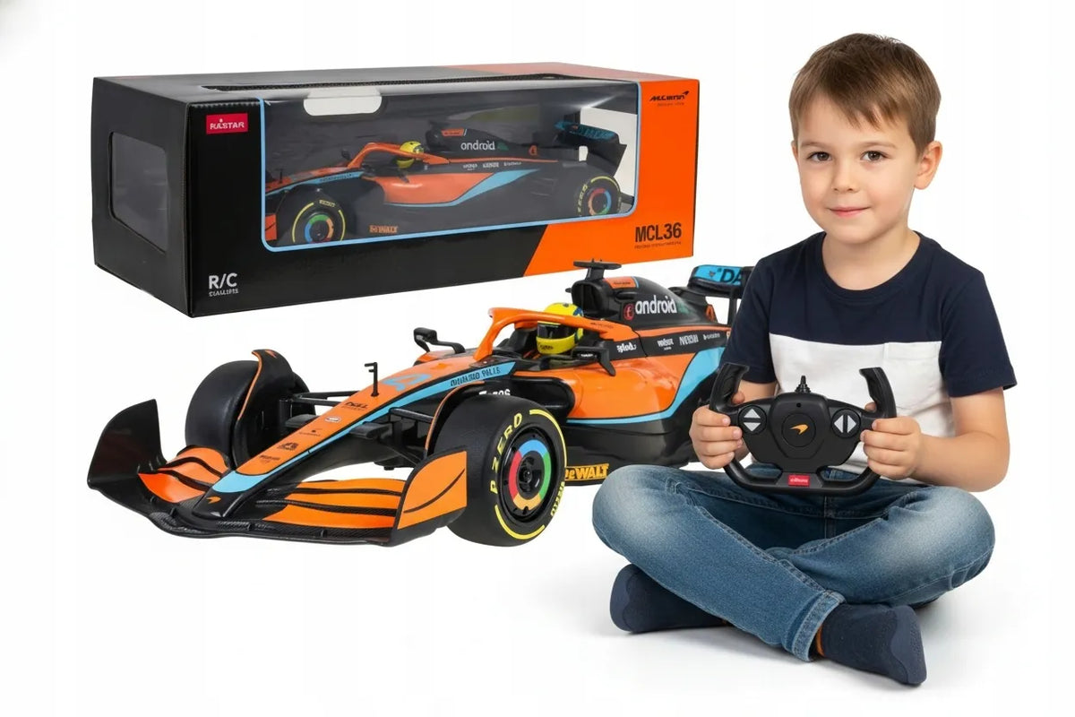 Nuotoliniu būdu valdomas sportinis „McLaren“ Formulės 1 automobilis COIL