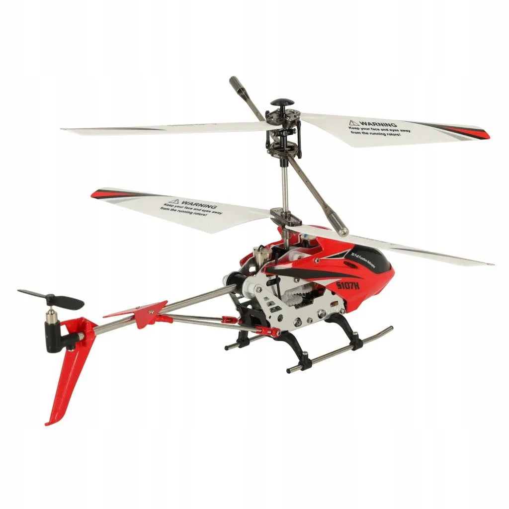 Nuotoliniu būdu valdomas sraigtasparnis SYMA S107H 2,4 GHz RTF, raudonas