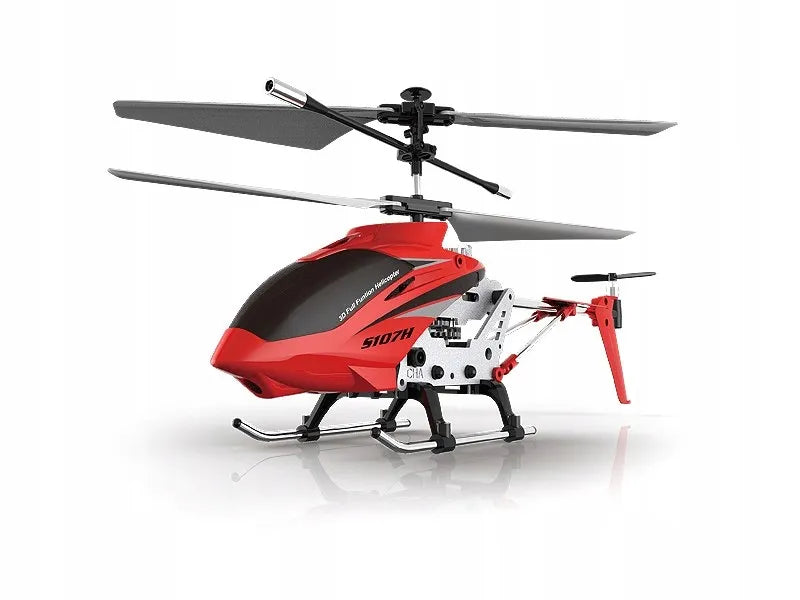 Nuotoliniu būdu valdomas sraigtasparnis SYMA S107H 2,4 GHz RTF, raudonas