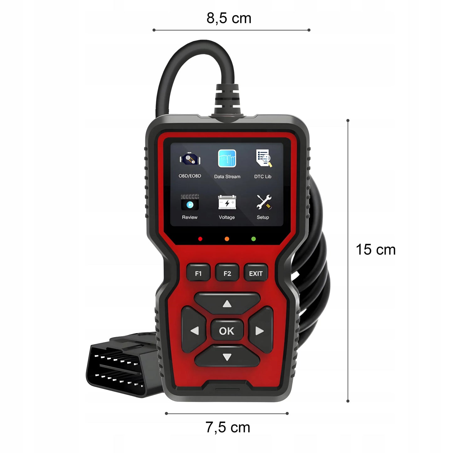 OBD2 diagnostinis testeris, universalus automobilio skeneris RETOO