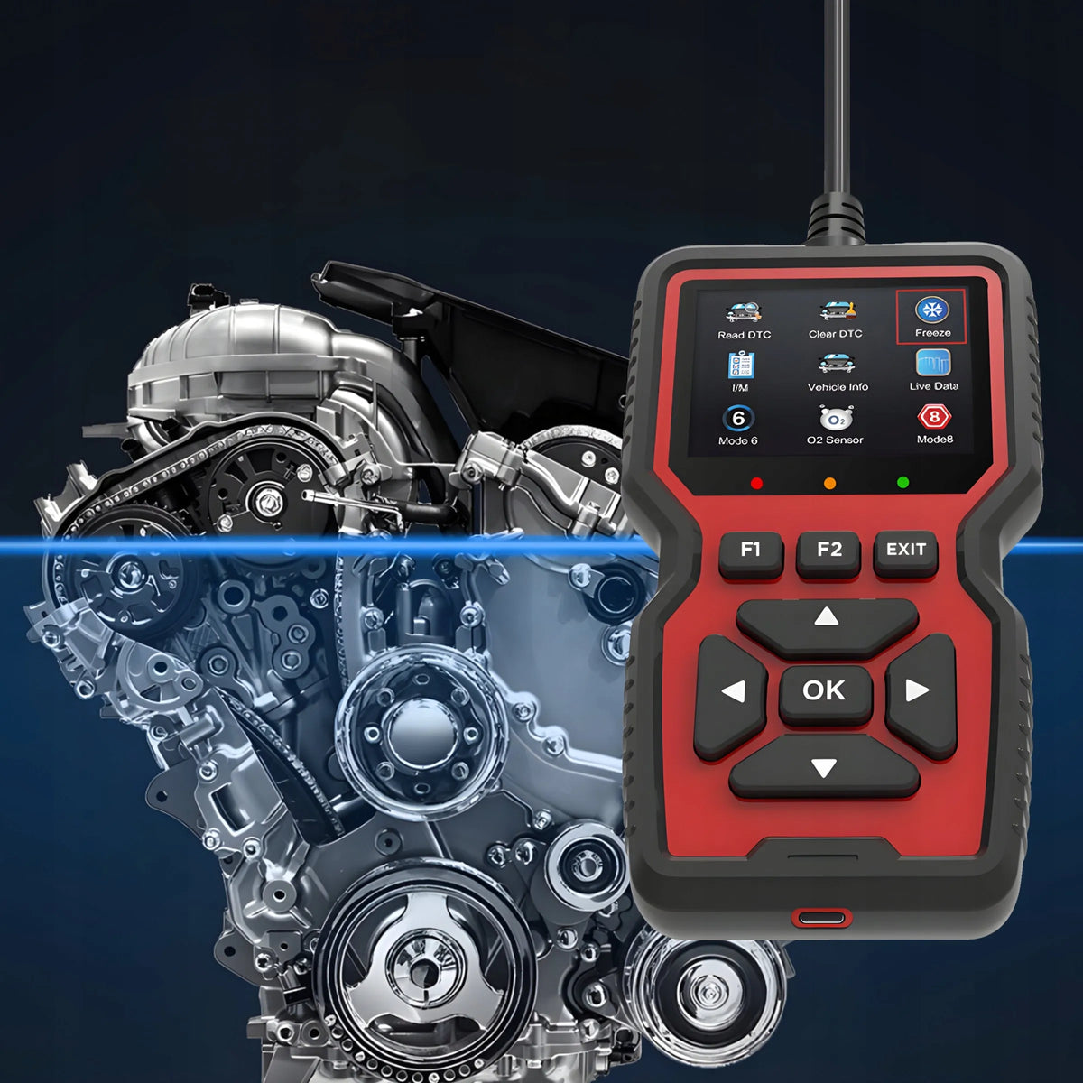 OBD2 diagnostinis testeris, universalus automobilio skeneris RETOO